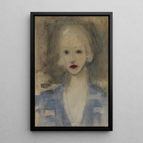 Kobieta blondyna - Helene Schjerfbeck — oprawiony obraz na ścianie