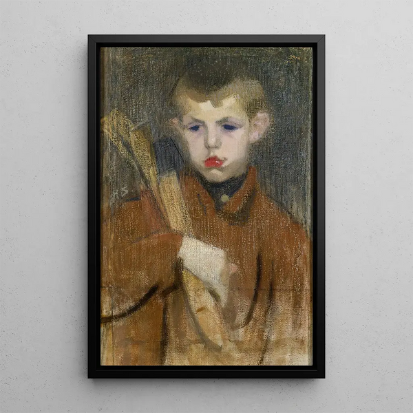 Le bûcheron I - Helene Schjerfbeck — oprawiony obraz na ścianie