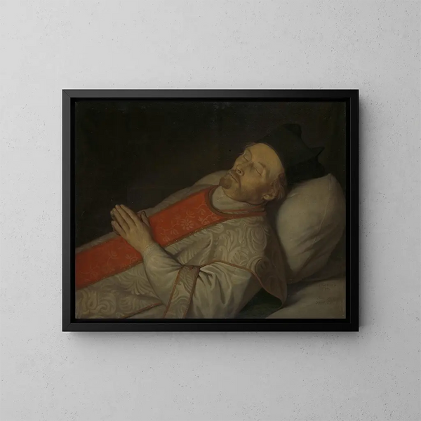 Portret Joannes Putkamer na jego śmierci 1600-1671 - Hendrick Bloemaert — oprawiony obraz na ścianie