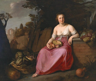 Vertumne et Pomone - Hendrick Bloemaert — widok dzieła
