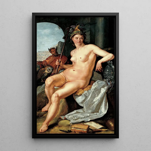 Minerve - Hendrick Goltzius — oprawiony obraz na ścianie