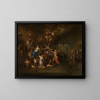 Hendrick Govaerts - The Guild of the Young Albarest Venerates the Portrait of the Dean Karel de Cordes.webp