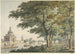 La Porte de Muider à Amsterdam vue depuis la Plantage - Hendrick Keun — widok dzieła