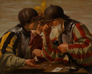 Les Joueurs - Hendrick Ter Brugghen — widok dzieła