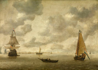 Hendrick van Anthonissen - At the Entrance of the Harbour.webp