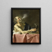 Le fumeur, allegoria ulotności - Hendrick van Someren — oprawiony obraz na ścianie