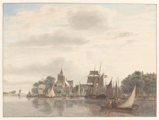 Hendrik Abraham Klinkhamer - Stad aan het water.webp