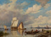 Spokojny port - Hendrik Barend Koekkoek — widok dzieła