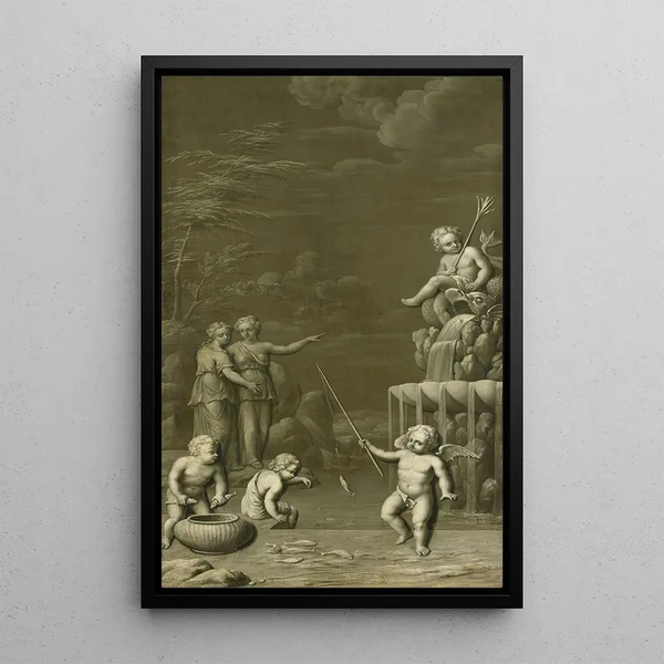 La prise - Hendrik Carr II — oprawiony obraz na ścianie