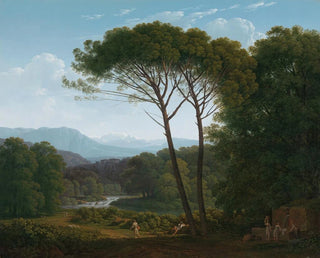 Hendrik Voogd - Italianate Landscape with Pines.webp