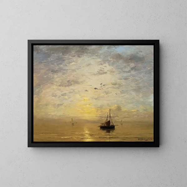 Marine - Hendrik Willem Mesdag — oprawiony obraz na ścianie