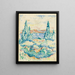 Antibes - Henri-Edmond Cross — oprawiony obraz na ścianie