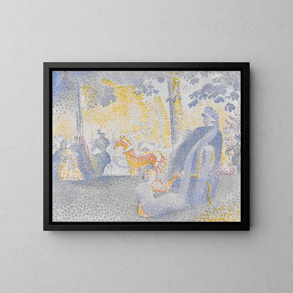 na płótnie "Aux Champs-Élysées" - Henri-Edmond Cross — oprawiony obraz na ścianie