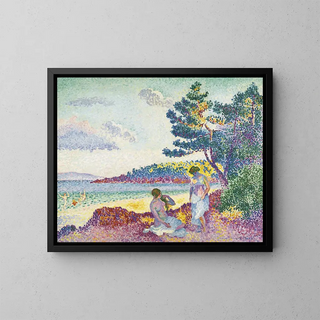 Baigneuses - Henri-Edmond Cross — oprawiony obraz na ścianie