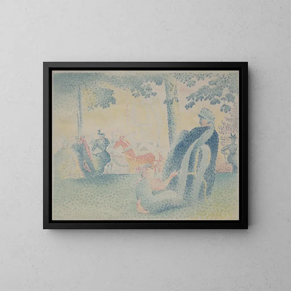W parku - Henri-Edmond Cross — oprawiony obraz na ścianie