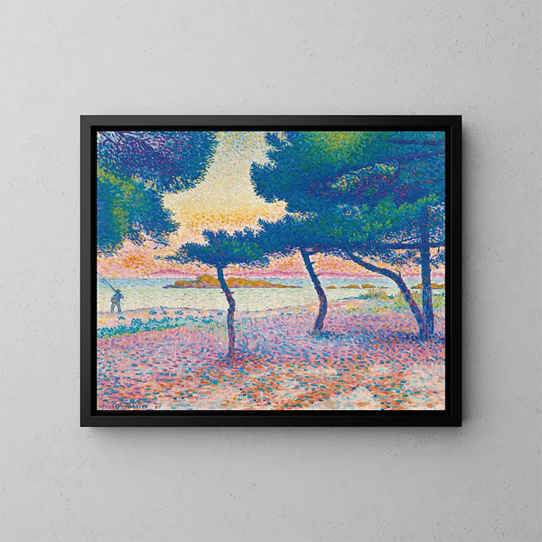 Plaża Saint-Clair - Henri-Edmond Cross — oprawiony obraz na ścianie