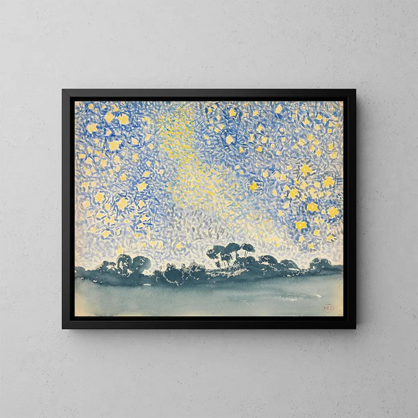 pejzaż z gwiazdami - Henri-Edmond Cross — oprawiony obraz na ścianie
