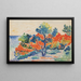 Les Roches rouges Agay - Henri-Edmond Cross — oprawiony obraz na ścianie