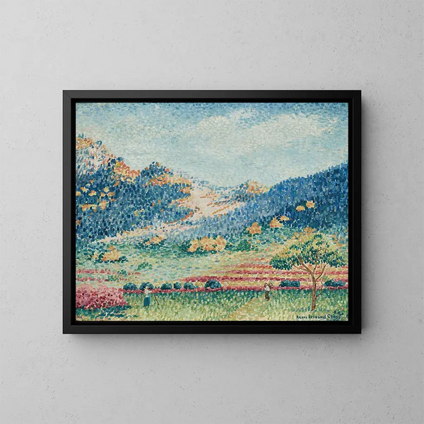 pejzaż z małymi górami mauresque - Henri-Edmond Cross — oprawiony obraz na ścianie