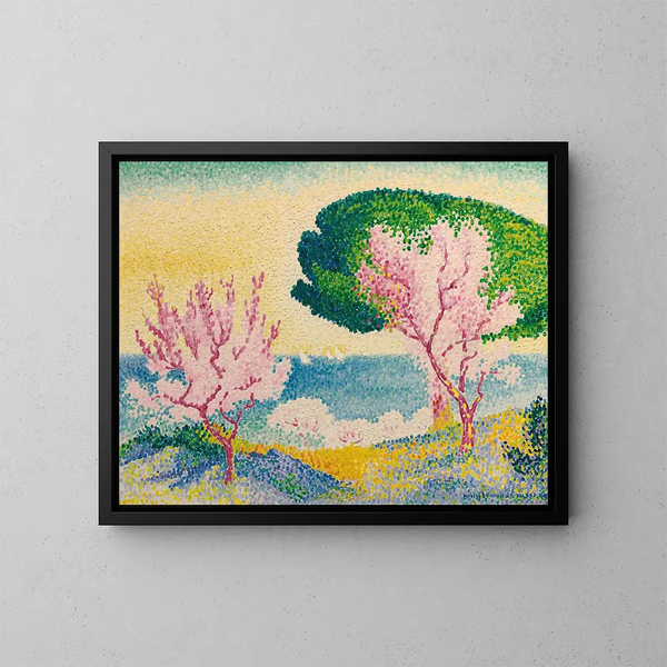 Wiosna różowa - Henri-Edmond Cross — oprawiony obraz na ścianie
