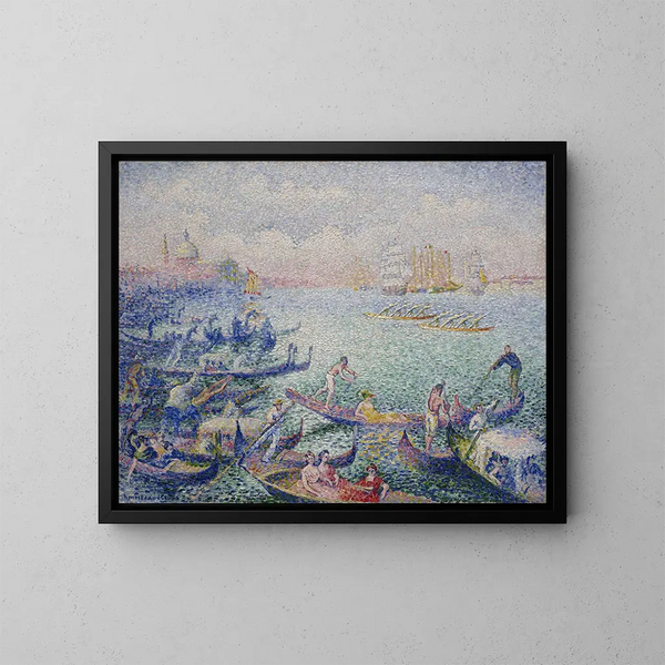 Regaty w Wenecji - Henri-Edmond Cross — oprawiony obraz na ścianie