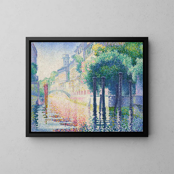 Rio San Trovaso, Wenecja - Henri-Edmond Cross — oprawiony obraz na ścianie