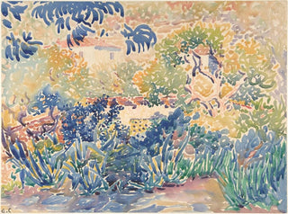Le jardin de l'artiste à Saint-Clair - Henri-Edmond Cross — widok dzieła