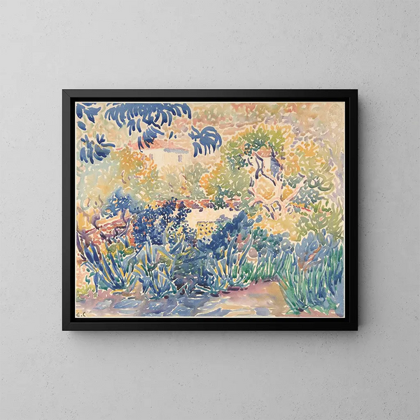 Le jardin de l'artiste à Saint-Clair - Henri-Edmond Cross — oprawiony obraz na ścianie