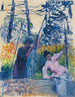 Studium do ogrodu w Prowansji - Henri-Edmond Cross — widok dzieła