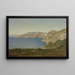 La Côte d'Azur, zatoka nad Morzem Śródziemnym - Henri-Joseph Harpignies — oprawiony obraz na ścianie