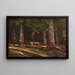 Le Banc - Henri-Joseph Harpignies — oprawiony obraz na ścianie