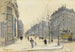 Le boulevard Saint-Germain, Paryż - Henri-Joseph Harpignies — widok dzieła