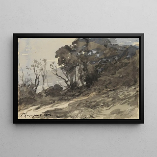 HenriJoseph Harpignies - Paysage arbustes.webp