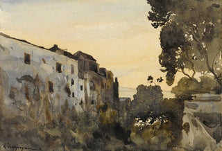 HenriJoseph Harpignies - Paysage sur la Mditerrane.webp