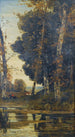 Scena polowania z psami - Henri-Joseph Harpignies — widok dzieła