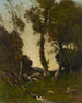 Rzeka w pobliżu Nevers - Henri-Joseph Harpignies — widok dzieła