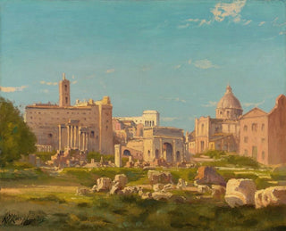 Le Forum rzymski - Henri-Joseph Harpignies — widok dzieła