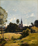 Kościół wioski - Henri-Joseph Harpignies — widok dzieła