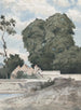 Widok z murów Chartres - Henri-Joseph Harpignies — widok dzieła