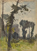 Widok na kopułę św. Piotra w Rzymie - Henri-Joseph Harpignies — widok dzieła
