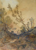 Widok w pobliżu Menton - Henri-Joseph Harpignies — widok dzieła