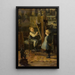 W pracowni artysty - Henri Jules Jean Geoffroy — oprawiony obraz na ścianie