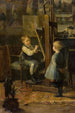 W pracowni artysty - Henri Jules Jean Geoffroy — widok dzieła