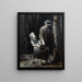 Jean Valjean i Cosette - Henri Jules Jean Geoffroy — oprawiony obraz na ścianie