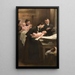 L dzieło kropli mleka w przychodni Belleville tryptyk - Henri Jules Jean Geoffroy — oprawiony obraz na ścianie