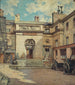 La cour de l'Hôtel Gouthière rue Pierre-Bullet - Henri Dabadie — widok dzieła