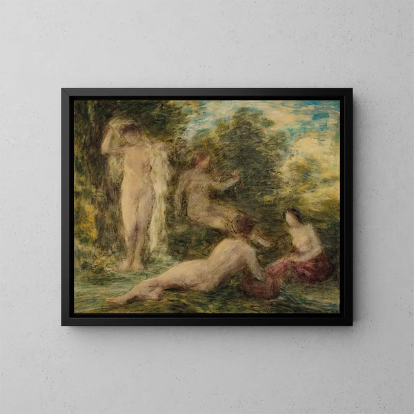 Baigneuses - Henri Fantin-Latour — oprawiony obraz na ścianie