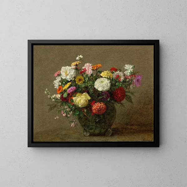 Bukiet z ogrodu - Henri Fantin-Latour — oprawiony obraz na ścianie