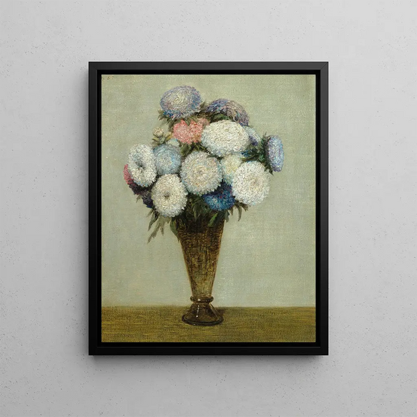 Bukiet kwiatów - Henri Fantin-Latour — oprawiony obraz na ścianie