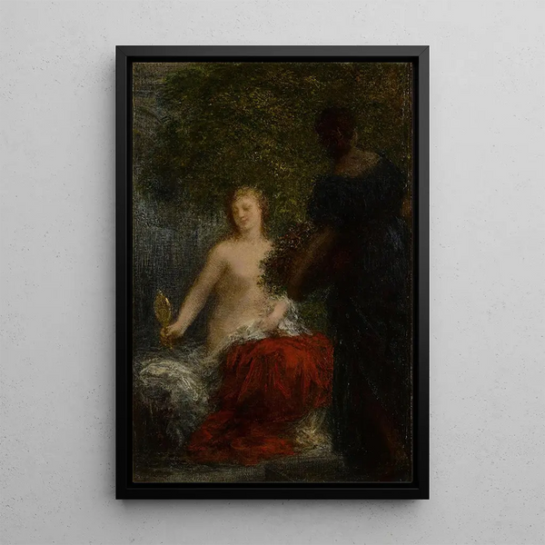 Kobieta przy toalecie - Henri Fantin-Latour — oprawiony obraz na ścianie